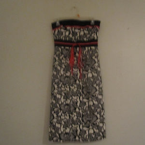 Harold's Womens Strapless Dress Black&White Size 2